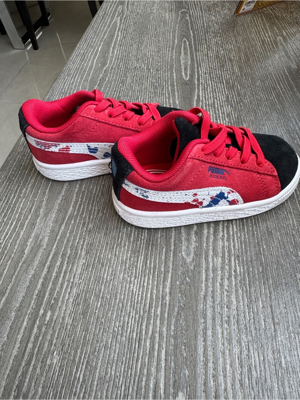 PUMA Kids Suede Splash Sneakers - Picture 3 of 9